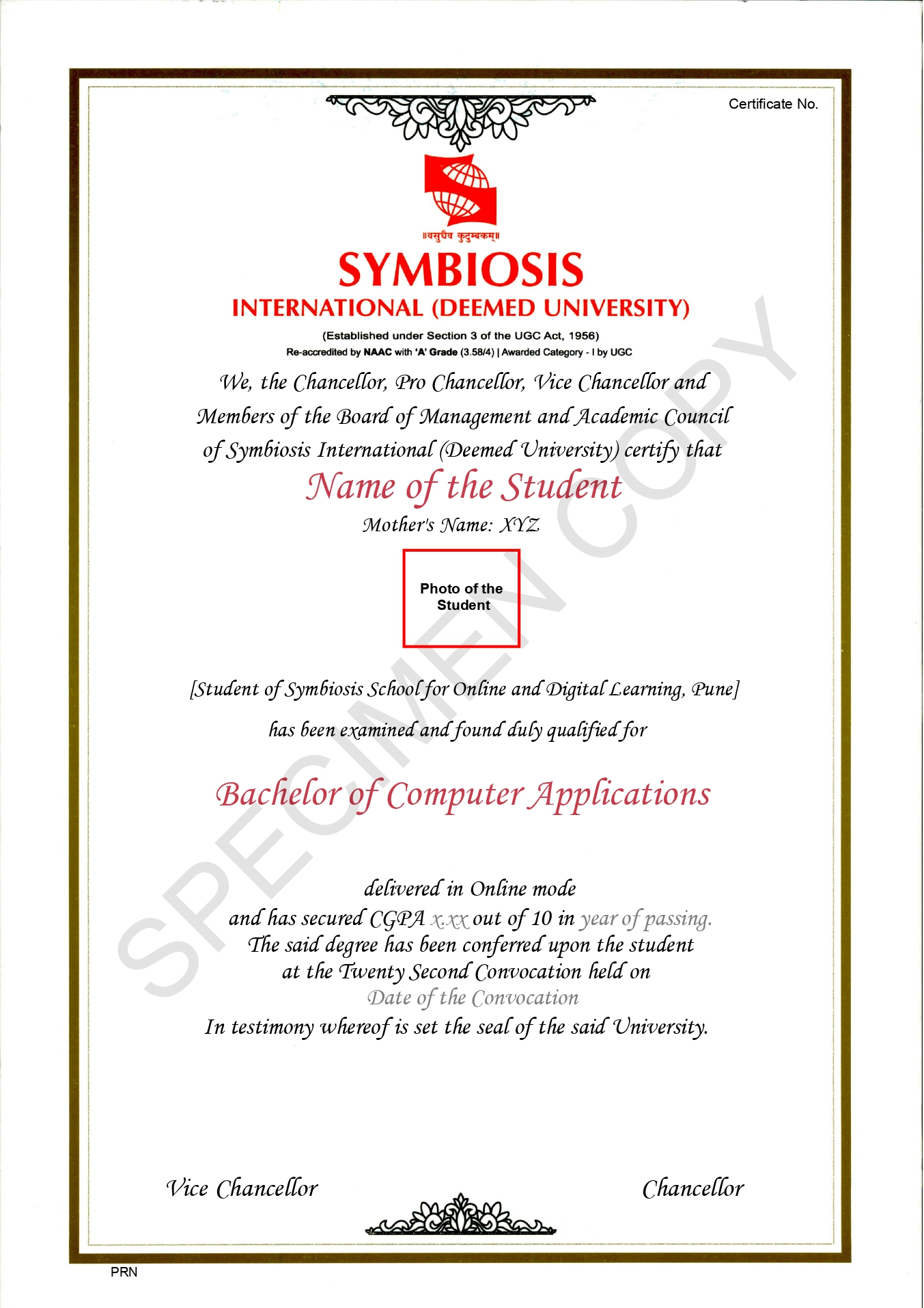 SSODL Certificate